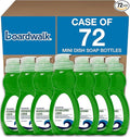 Boardwalk Dishwashing Liquid, Travel Dish Soap, Fresh Scent, 3 fl Ounce Bottle, Case of 72 Bottles