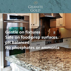 Grantie Gold All-Surface Cleaning Wipes, Deep-Cleans Stainless Steel, Mirrors, Glass, Appliances, Natural Stone, Brass, & Copper, Safe on Food-Prep Surfaces, Streak-Free, 40 Pre-Moistened Wipes