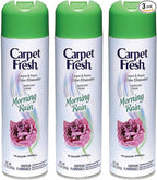 Carpet Fresh No Vacuum Freshener and Deodorizer Spray, Morning Rain (3 Pack)