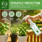 Minty Insect & Pest Control, Powerful & Natural 5% Peppermint Oil Spray for Ants, Spiders, Bed Bugs, Dust Mites, Roaches and More - Indoor and Outdoor Use, 128 fl oz Gallon