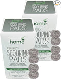 Long Lasting Wool Scrub(Box of 8 Buds),Rust Free Scouring Pads,Made of High Grade Stainless Steel for Multi-Purpose Heavy-Duty Tough Cleaning from Cast Iron/Stock Pot/Dish/Pan/Oven/Griddle/Grill/Sink