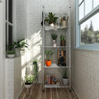 Homdox 5 Tier Steel Wire Shelving Unit on Wheels,Chrome Shelves for Garage Kitchen Living Room,Heavy Duty Shelving Rack, 23.2 x 13.8 x 72 inch (L x W x H)