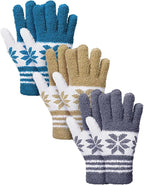 Patelai 3 Pairs Microfiber Plant Dusting Gloves Leaf Cleaning Gloves for Indoor Plants, Blinds, Furniture, House (Gray,Dark Blue,Khaki,White,Large)