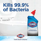 Clorox Toilet Bowl Cleaner Lime & Rust Destroyer, Automatic Toilet Bowl Cleaner, Healthcare Cleaning and Industrial Cleaning, 24 Ounces (Pack of 1)