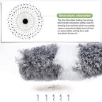 DELUX Microfiber Feather Duster Extendable Duster with 100 inches Extra Long Pole, Bendable Head & Long Handle Dusters for Cleaning Ceiling Fan, High Ceiling, Blinds, Furniture & Cars