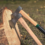 Adler Rheinland Throwing Hatchet - World Axe Throwing League Compliant (1.95lbs, 15.75" Hickory Handle) - German-Made Throwing Axe with Sheath (Green Stripe)