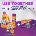 ARM & HAMMER Dryer Sheets, Fabric Softener Sheets with Odor Blasters, Fresh Botanical Scent, 80 Ct