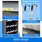 Shoe Organizer,70 Pounds Large Capacity,20-30-Pair Over The Door Shoe Organizer,10 Tiers Shoe Rack for Closet,New Upgrade Anti-Scratch Heavy Duty Hook and Bamboo Material Baffle,Grey/Black