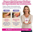 Quick 'n Brite All Purpose Cleaning Paste – Miracle Cleaner for Tough Stains, Biodegradable, Non-Toxic, Pet-Safe, Multi-Surface Stain Remover, Made in USA, 32 Oz Kit