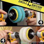 Drill Brush - Kitchen Accessories - Scrub Pads - Shower Cleaner - Bathtub - Bath Mat - Sink - Scrubber - Stove - Oven Rack - Cooktop - Frying Pan - Pots and Pans - Tile - Grout Cleaner - Flooring