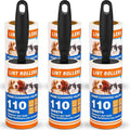 Lint Roller, 660 Sheets with 3 Handles, Pet Hair Remover for Laundry and Clothes, Extra Sticky Lint Rollers for Pet Hair, Dog & Cat Hair Removal Tool, Reusable Lint Brush for Furniture, Car, Wardrobe