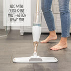 Quick Shine Multi Surface Floor Cleaner 64oz, 4Pk | Ready to Use-Streak Free- No Rinse | Use on Hardwood, Laminate, Luxury Vinyl Plank & Stone | Use in Spray Mops & Vac Mops | Safer Choice Cleaner