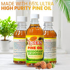 Ocean Pine Oil Cleaner Concentrate, 65% Pine Oil Deodorizer, All-Purpose Household Cleaner for Floors, Kitchen, Bathroom, Laundry, Grease & Odor Removal (2, 8 fl oz)
