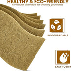 Natural Kitchen Sponge –12-Pack Biodegradable Sponges for Dishes –Compostable Dish Washing Scrubbers – Eco Friendly Non-Scratch Cellulose & Coconut Husk Scrubber Sponges for Cleaning