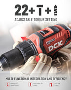 20V Brushless Hammer Drill, 531 in.lbs, 36000 BPM, 1/2" Keyless All-Metal Chuck, 4.0Ah Battery, 22+1+1 Clutch, Impact Drill Kit for Drilling Brick Wall, Metal, Wood, KDJZ05-13