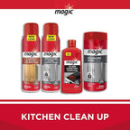 Magic Stainless Steel Cleaner Aerosol - 17 Ounce - Removes Fingerprints Residue Water Marks and Grease From Appliances - Refrigerator Dishwasher Oven Grill etc