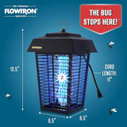Flowtron Bug Zapper, 1 Acre of Outdoor Coverage with Powerful 40W Bulb & 5600V Instant Killing Grid, Electric Insect, Fly & Mosquito Zapper, Made in The USA