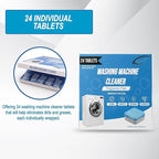 Air Jungles Washing Machine Cleaner Tablets 24 Count, Fragrance Free, Deep Cleaning Laundry Washer Drum and Tub, Compatible with Front and Top Load Washer, 12 Month Supply