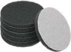 Power Scrub Pads, Scrubbing Pads 800 Grits Scouring Discs - Fitting for (Home Kitchen Cleaning - Drill Attachment - Scrubber Replacement) 6 Pcs & 5 Inch & Dark Gray