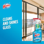 Windex Glass and Window Cleaner Spray Bottle, Bottle Made from 100% Recycled Plastic, Surface Cleaning Spray, Original Blue Scent, 23 Fl Oz (Pack of 6)