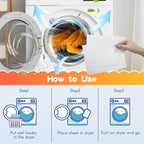 Pet Hair Remover for Laundry, Lint Dryer Sheets, 3 X Pet Hair Fighters, Reduces Static, Adds Softness (Unscented,400 Count)