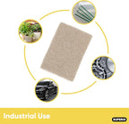 Natural scouring Pad Non-Scratching Natural Sisal Plant Based Scrubber Non-Scratch Cleaning Scrub Pads, Eco-Friendly Reusable Kitchen Scrubbing Pad Pack of 3, By Superio