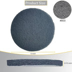 10 Pack 5 Inch 800 Grits Multipurpose Scrubber Scouring Pads Hoop and Loop Flocking Scuff Pads -Scuff Pads Conditioning Discs Polishing Pad for Furniture Automotive Cleaning, Rust Removal