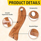 Wooden Pot&Pan Scraper, Dishwashing Scrub for Pots, Pans, Plates, Bowls, Remove Food and Residue Effectively Without Scratching, Kitchen Gadget. (1)