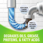 CLR Brands® Clog Preventer Clear Pipes and Drains Monthly Drain Build Up Remover, Helps Degrade Sources of Clogs to Keep Drains Flowing Smoothly, Safe on All Pipes and Drains - 80 Ounce Bottle