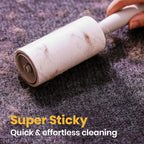 DELOMO Lint Roller 600 Sheets (2 Rollers + 4 Refills) - Lint Rollers for Pet Hair Extra Sticky, Mega Value Pet Hair Removal Tool for Clothes/Couch/Furniture/Car - Ideal for Pet Owners