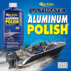 STAR BRITE Ultimate Aluminum Polish – Adds a Deep Protective Shine, Removes Light Oxidation, and Helps Preserve Restored Finishes – Marine Grade for Pontoons, Jon Boats & Canoes
