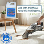 GEODE Carpet Cleaner Solution for Machines – Enzyme Carpet Cleaner & Deodorizer for Deep Cleaning, Pet Stain & Odor Remover, Non-Toxic Concentrated Formula for Carpet Cleaning Machines (G)