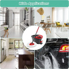 8 PCS Spin Mop Replacement Head,100% Microfiber Mopping Head Replacement Compatible with Triangle Spin Mop, 360 Degree Micro Spinning Mop Replace Head for Easy House Cleaning Floor Mopping