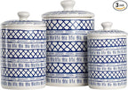 10 Strawberry Street CAN-MARINA Kitchen Canister Set, Set of 3