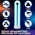 Bug Zapper Replacement Bulb 15 W U Shaped Twin Tube Bulb Indoor Outdoor Bug Zapper Light with 4 Pin Base(White,4 Pieces)