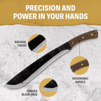 Condor Tool & Knife Survival Machete with Walnut Handle