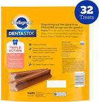 Pedigree Dentastix Large Breed Dog Treats, Beef Flavor, 1.67 lb. Bag (32 Treats)