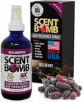 Scent Bomb Mulberry Air Freshener Spray, Long-Lasting Odor Eliminator for Home & Car, Effective Deodorizer Spray