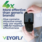 VEYOFLY Fly Trap Indoor, Fruit Fly Traps for Indoor, (1 Device + 3 Refills) Gnat Traps for House, Fly Catcher, Plug in Light Flying Insect Trap, Bug Light Killer, Fly Trap