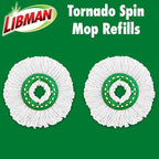 Libman Tornado Spin Mop Refills - Case of 2
