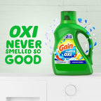 Gain Liquid Laundry Detergent, Waterfall Delight Scent | 107 Loads | Oxi Formula | HE Compatible | 154 fl oz
