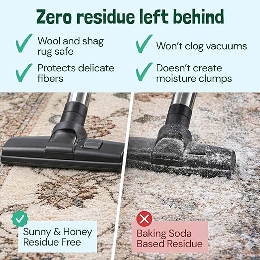 Sunny & Honey Carpet Deodorizer Powder - Pet Safe Freshener for Carpets, Pet Beds and Car Seats - Berry Odor Eliminator for Cat Urine and Wet Dog Smells (20 oz)