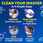 OxiClean Washing Machine Cleaner with Odor Blasters, 4 Count