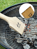 Naturolic All-Natural Wooden Grill Scraper Tool 16" | Bristle-Free Grill Cleaner for Outdoor Grill | Eco-Friendly BBQ Cleaning Tool for Safe Grate Care