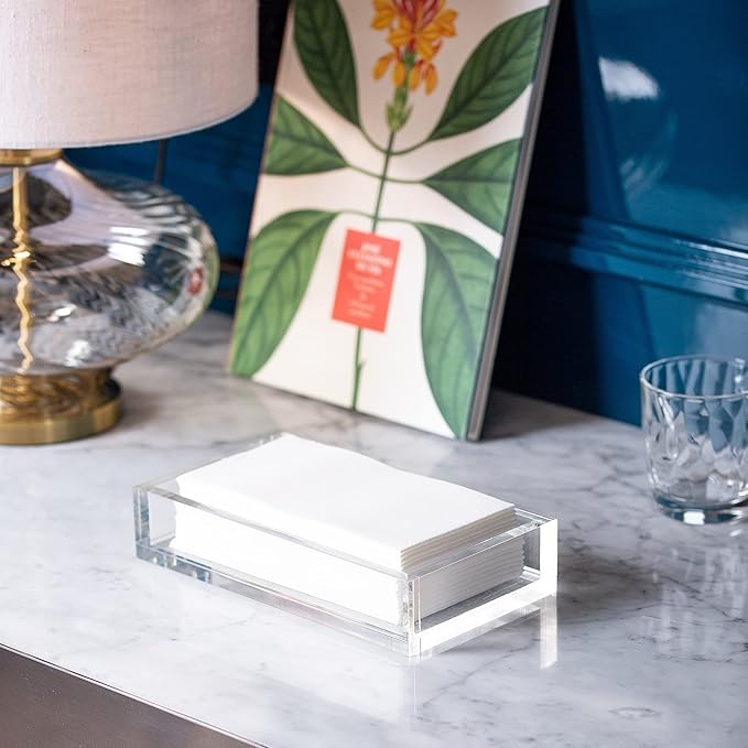 AMERICAN HOMESTEAD Disposable Hand Towels for Bathroom - White Linen-Like Guest Napkins - Ideal Paper Dinner Napkins or Bathroom Towels for Guests - 200 Count - Smooth - 15.5" x 12"