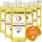 Citra Solv Concentrated Household Cleaner & Degreaser -Valencia Orange Scent 8 fl oz Safe, Effective, and Versatile Cleaning Solution, Natural Ingredients Non Toxic,Biodegradable, Made in USA 6PK