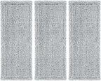 3 Pack Microfiber Mop Pads, Replacement Mop Cleaning Pads for Mop Bucket Set (ASIN:B0D7HCH1KS), Pack of 3 Refills 13inch - Grey