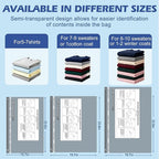 Fantictas Travel Vacuum Storage Bags with Rechargeable Air Pump, 18 Pack Portable Space Saver Bags, Compression Bags for Clothing, Bedding, Seasonal Storage & Packing Bags for Moving