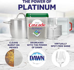 Cascade Platinum ActionPacs, Dishwasher Detergent Pods, Lemon, 36 count (Packaging May Vary)