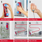 Tyroler Magnetic Window Cleaner Tool | The Glider D-3 AFC Double Sided Outside Window Cleaner Fits Windows 0.1"-1.1" Thick, Adjustable Control Magnet Window Cleaner Tool, Ideal Magnetic Glass Cleaner